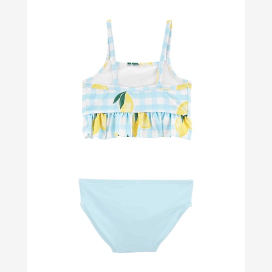 Biquíni infantil xadrez floral azul | Carter's