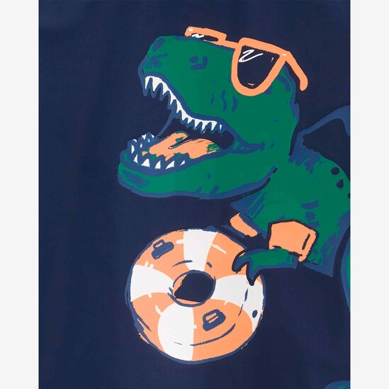 Conjunto praia infantil 2 peças dinossauro de óculos multicor | Carter's