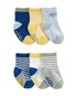 Kit meia bebê 6 pares dinossauro listrada multicor | Carter's