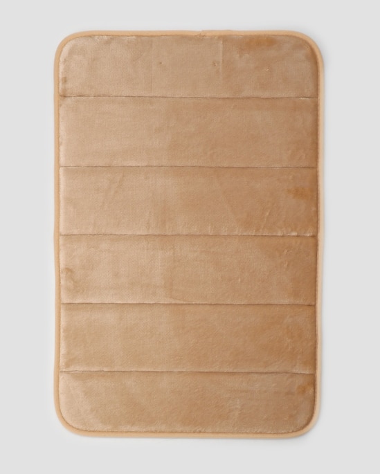 Tapete de banheiro Memory Foam linhas bege | Casa Riachuelo