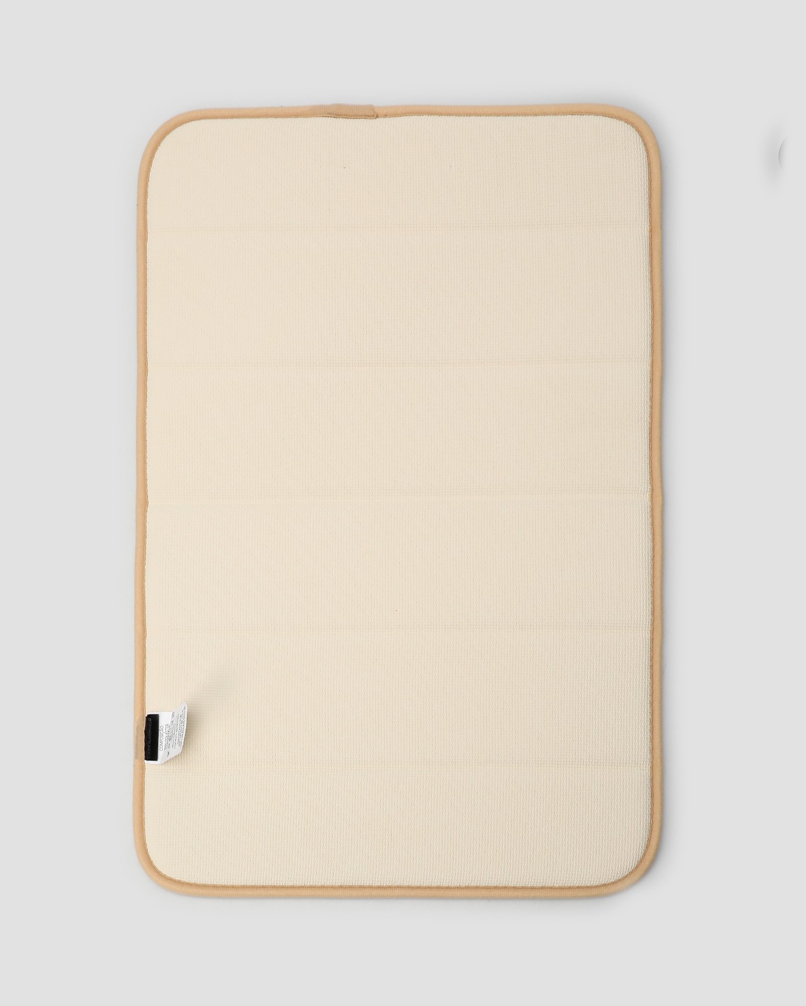 Tapete de banheiro Memory Foam linhas bege | Casa Riachuelo