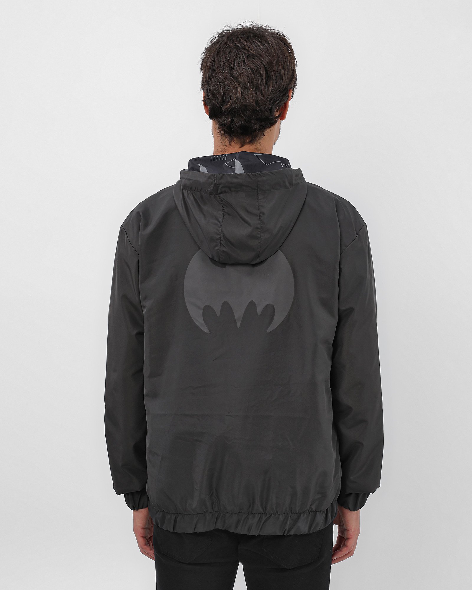 Riachuelo | Jaqueta masculina corta vento Batman preto | FANLAB