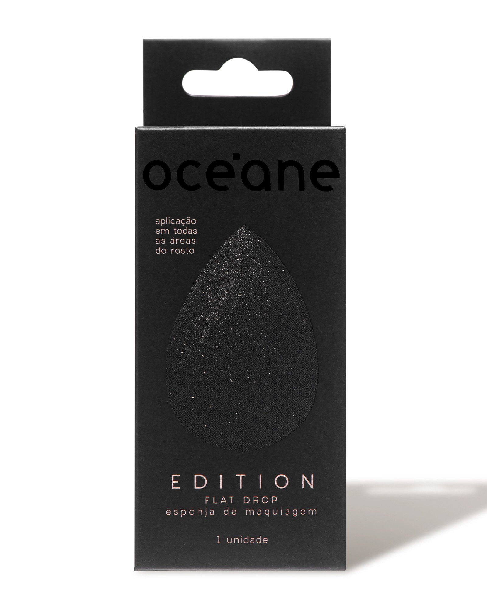 Esponja de maquiagem Flat Drop preta | Océane Edition