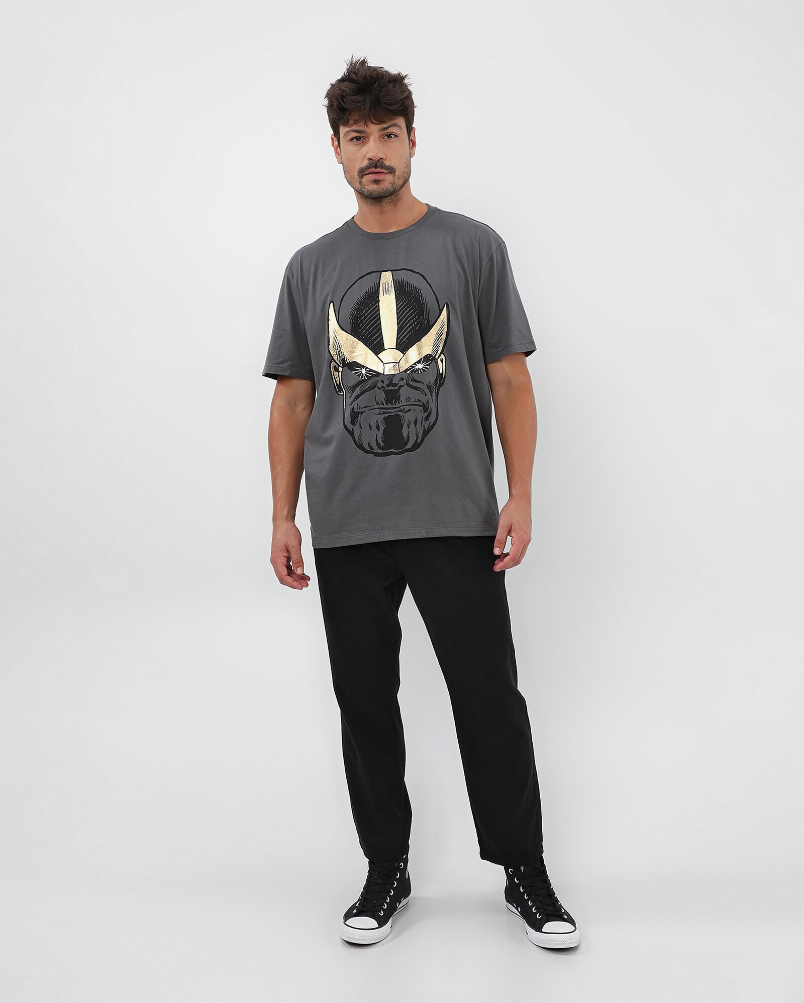 Camiseta Marvel Oficial Para Hombre – Diseño Shang-Chi 'Elements', Color Antracita, Talla XXL