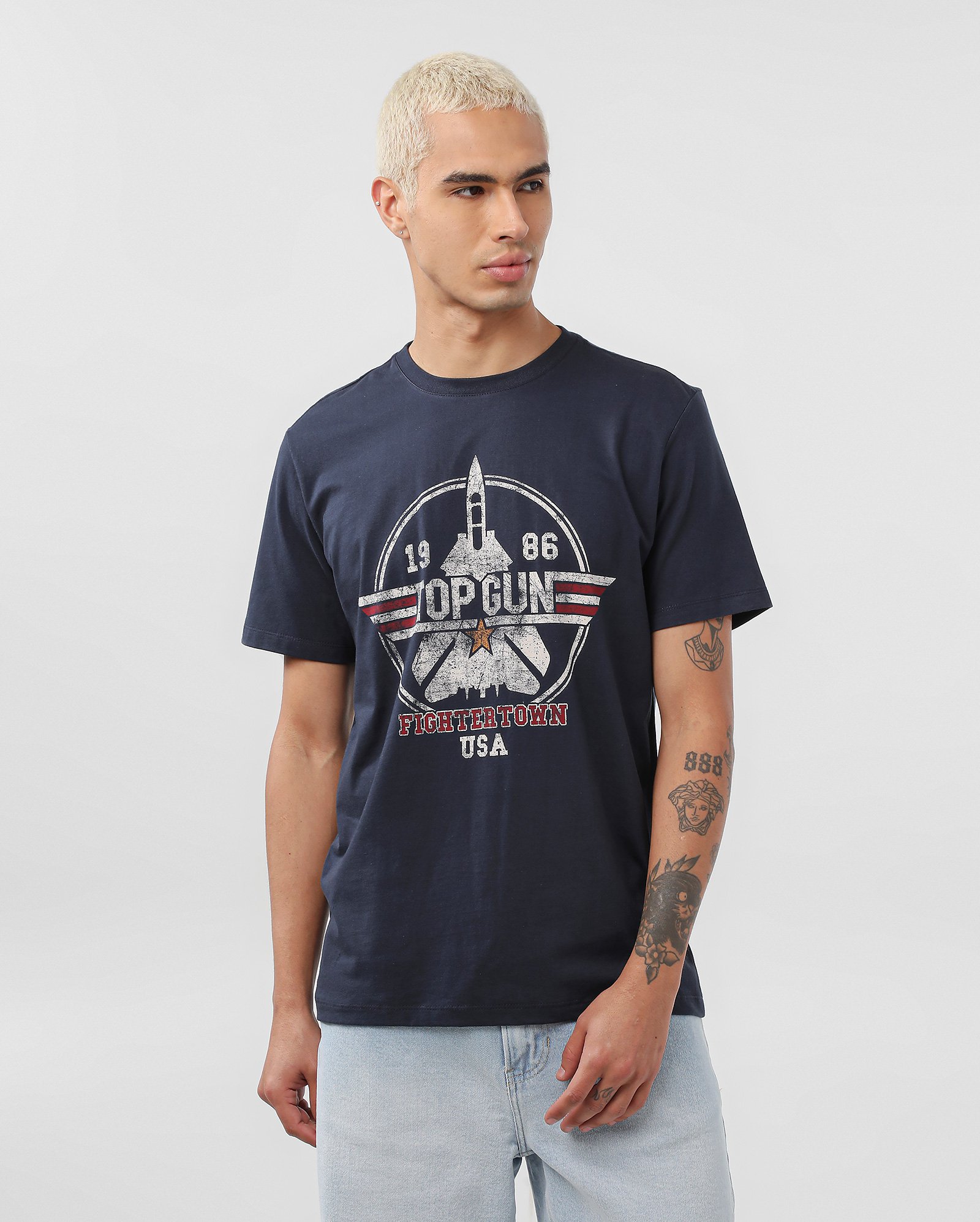 Camiseta masculina Top Gun azul | FANLAB
