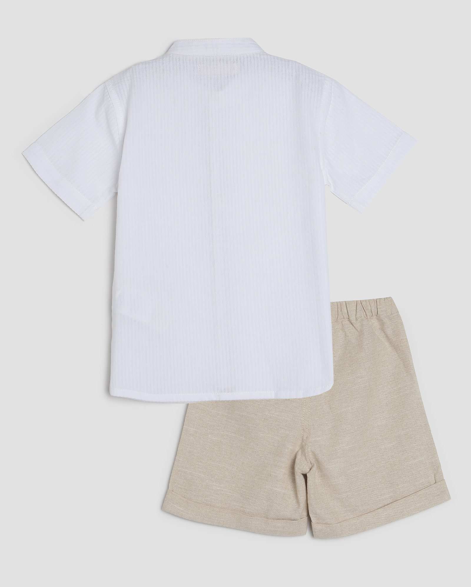 Conjunto curto infantil social 1-4A branco | Pool by Riachuelo