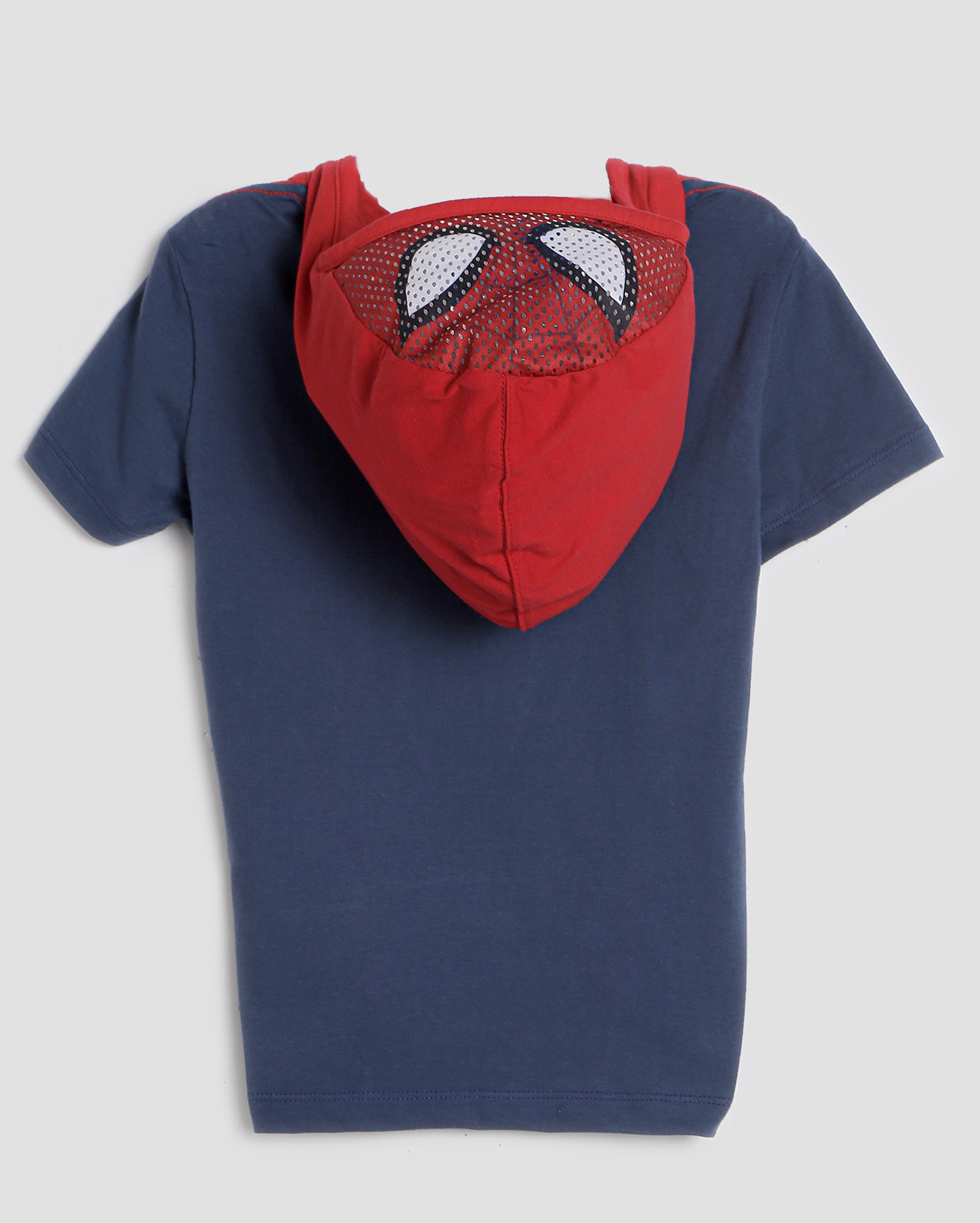 Camiseta infantil Homem-Aranha com capuz 4-10A azul | FANLAB