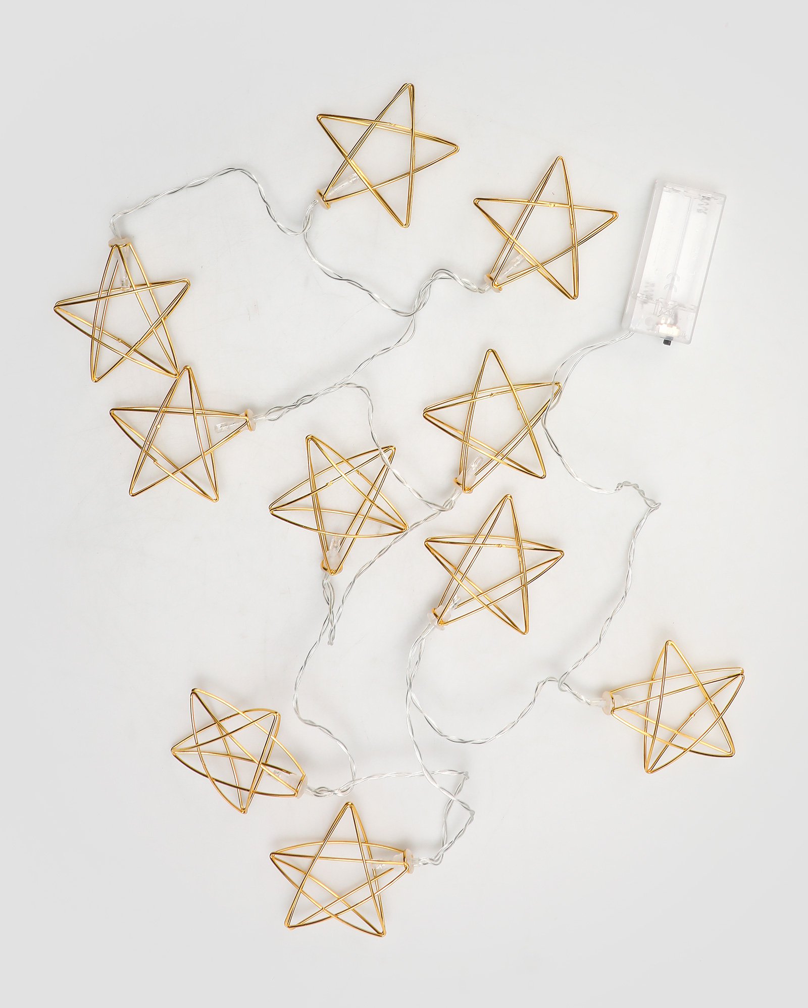 Cordão luminoso estrela trace dourado | Casa Riachuelo