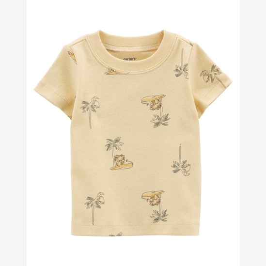 Jardineira bebê com par de meia marrom | Carter's 