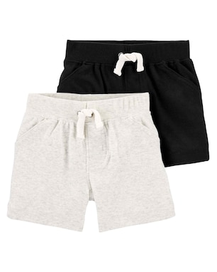 Kit short moletom bebê 2 peças multicor | Carter's 