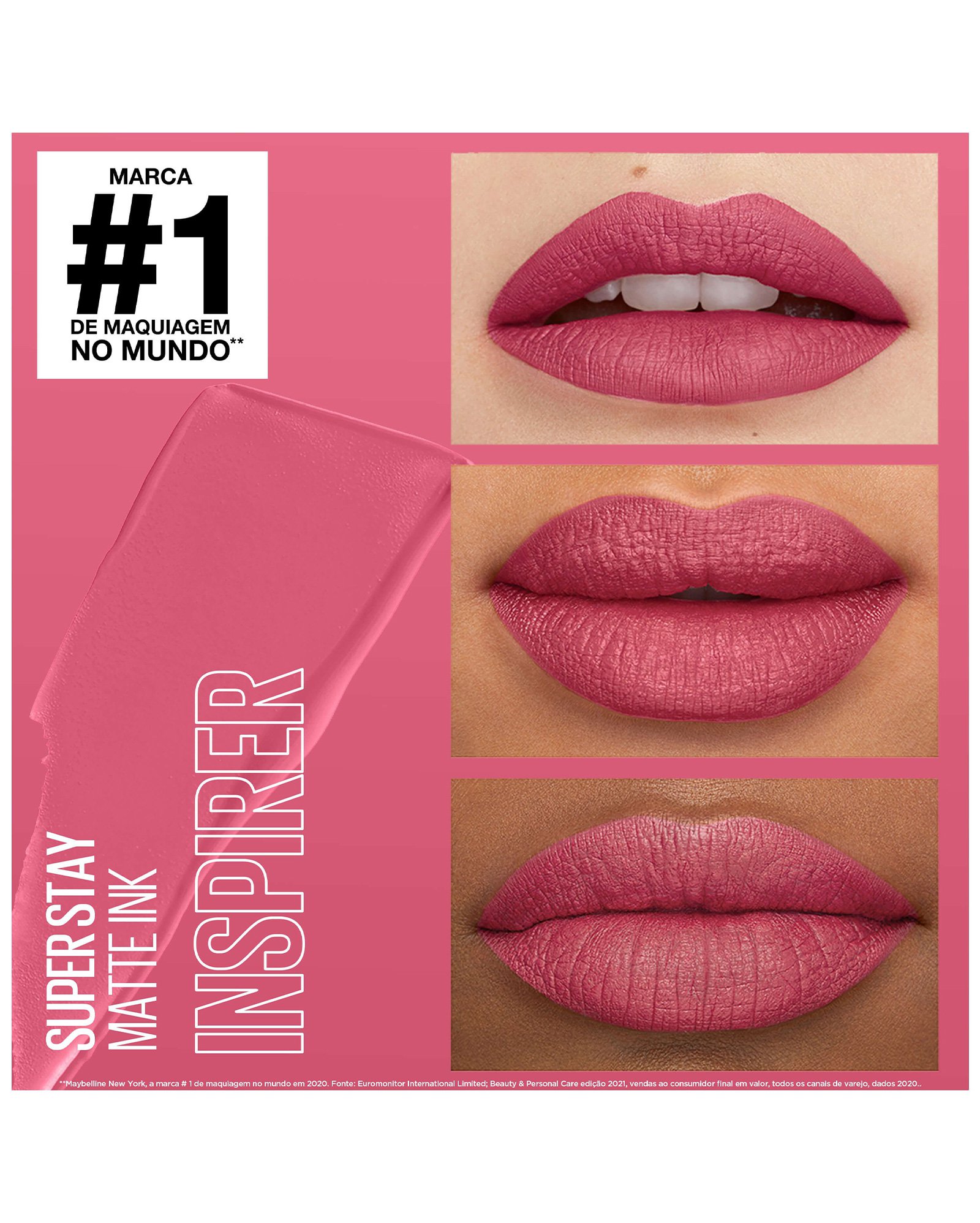 Batom líquido longa duração superstay matte 125 inpirer rosa | Maybelline