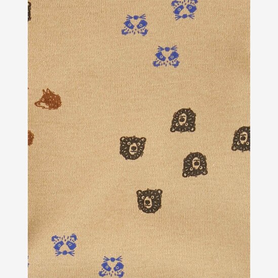 Kit body bebê 4 peças listrado com bichinhos multicor | Carter's