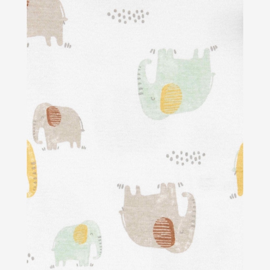 Kit body bebê 5 peças sol listrado e bichinhos multicor | Carter's