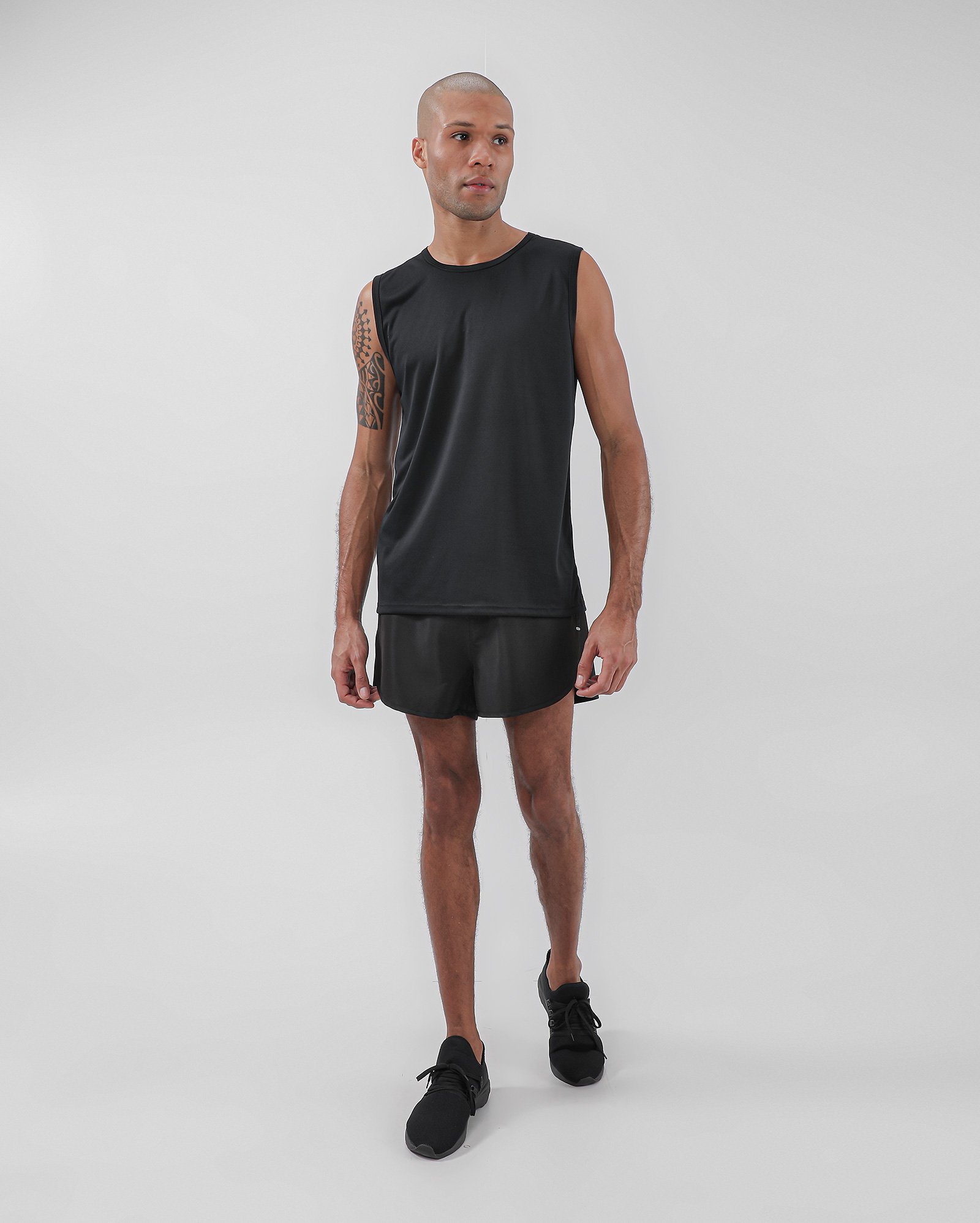 Short esportivo masculino com sunga interna - Preto | BodyWork by Riachuelo