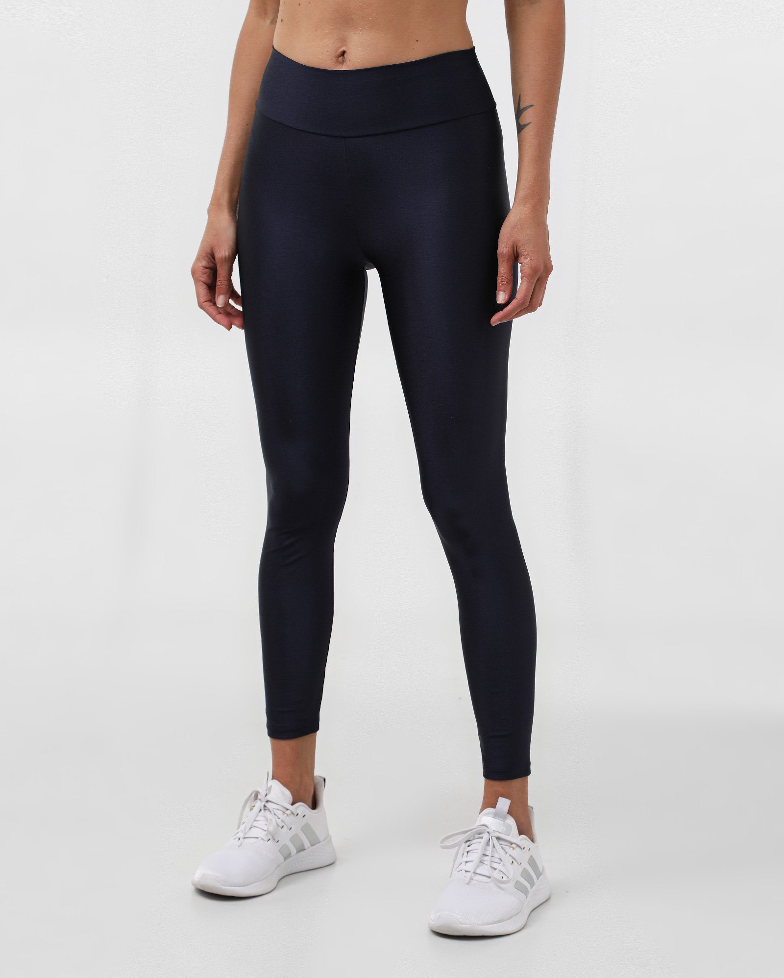 Calça legging esportiva em poliamida Set Glow - Azul Escuro | BodyWork by Riachuelo