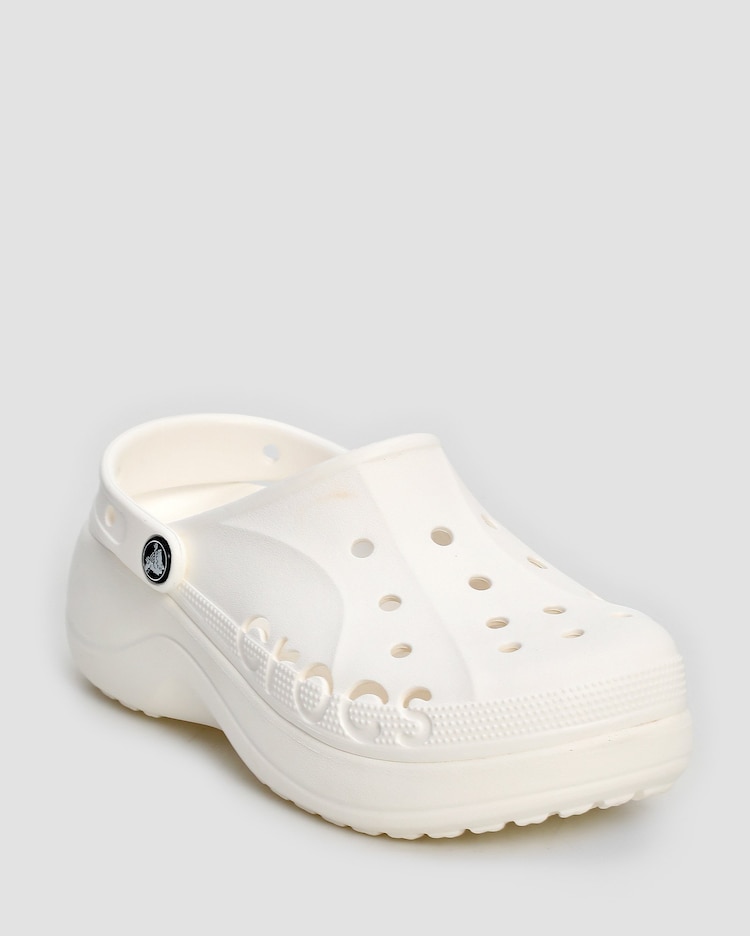 Crocs Feminino Sandalias Crocs Plataforma Riachuelo Sandália Feminina Baya  Platform 208186 Branca Crocs