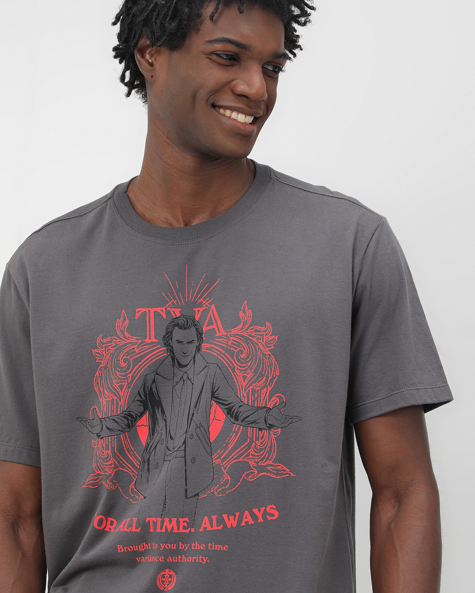 Riachuelo | Camiseta masculina Loki for all time always cinza | Marvel