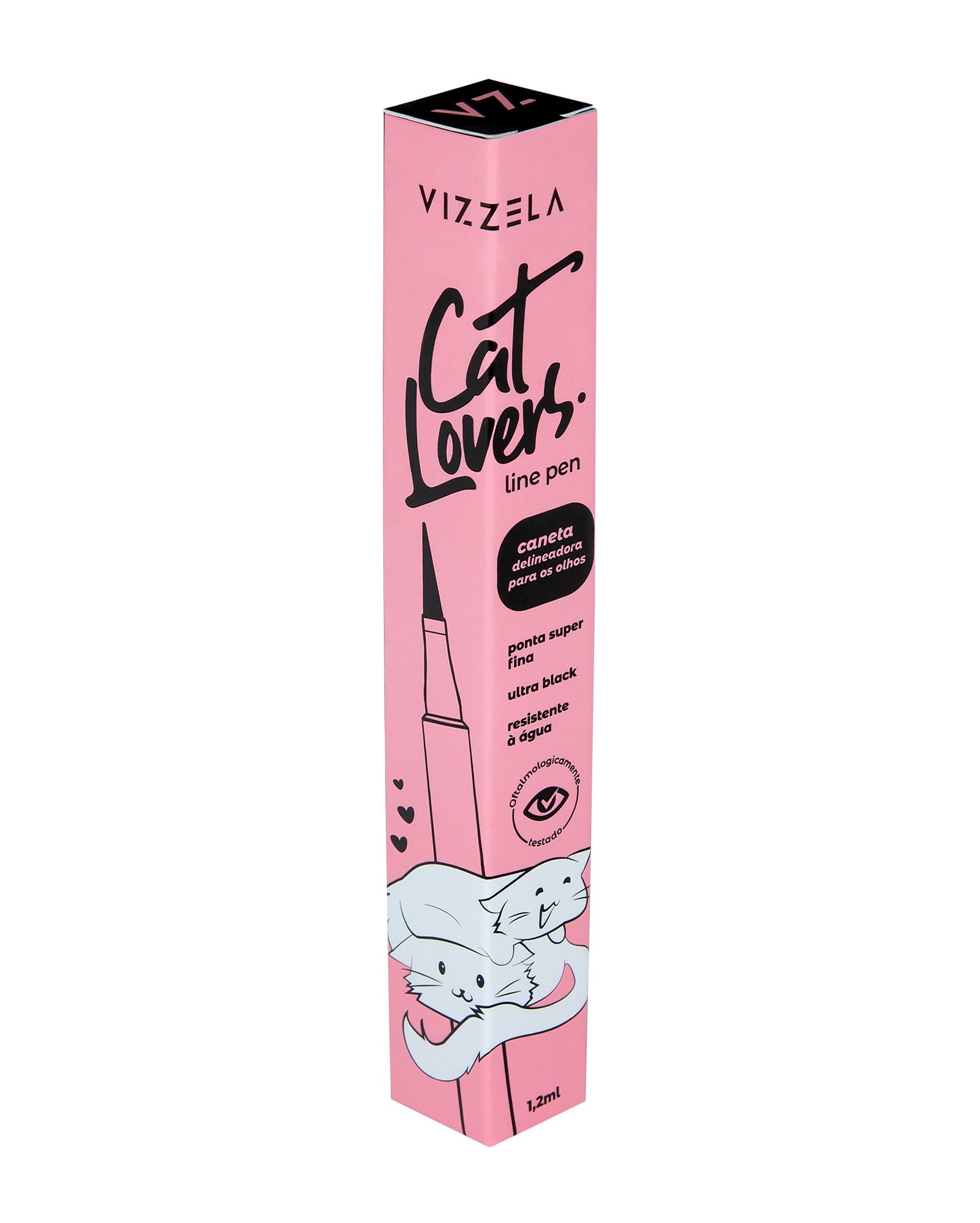 Caneta delineadora Line Pen VIZZ 1,2ml preta | Vizzela Cosméticos