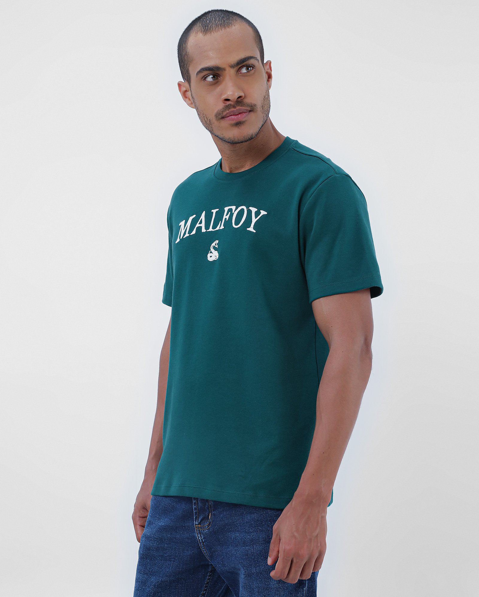 Camiseta masculina Harry Potter Malfoy verde | FANLAB