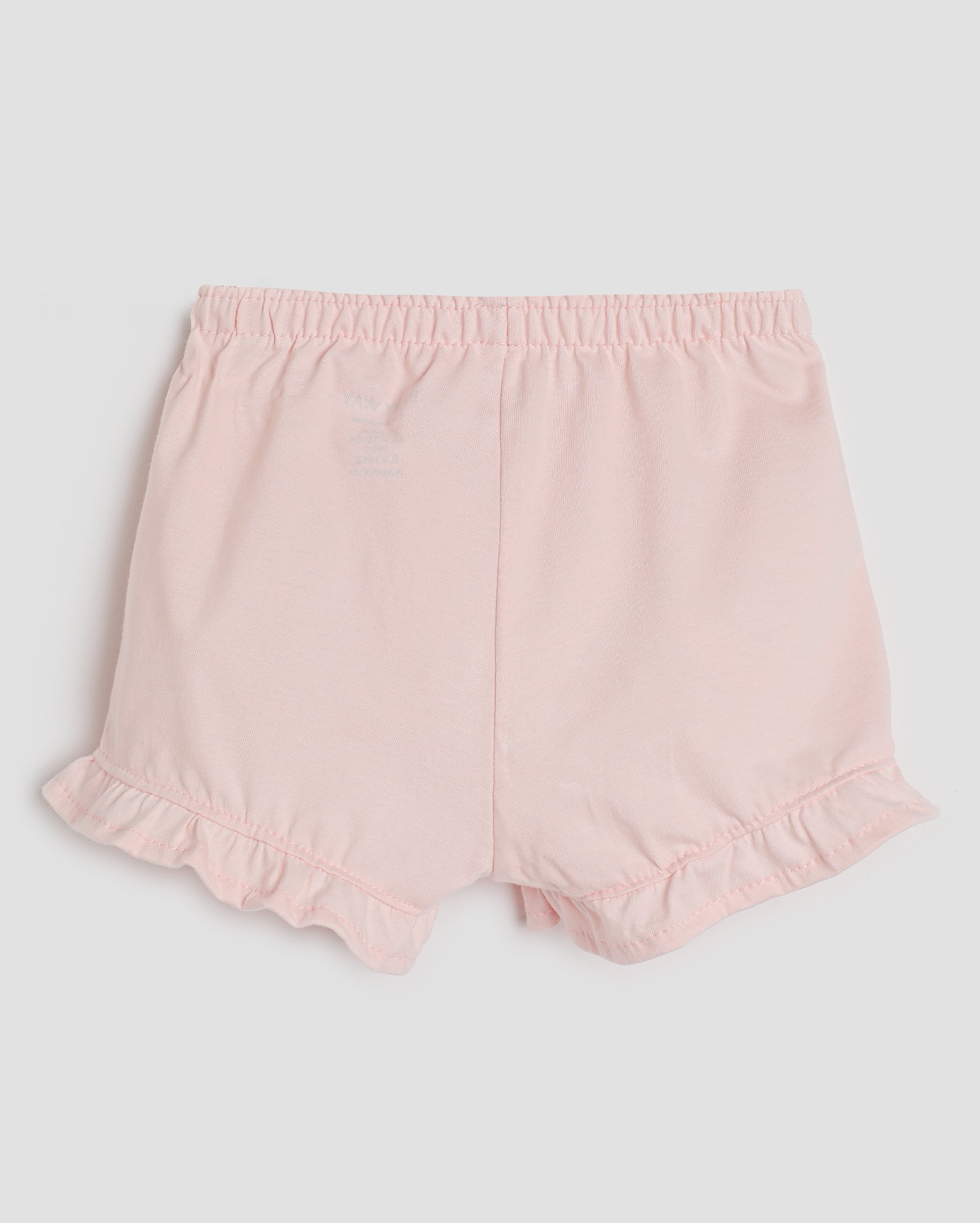 Short bebê com elástico com babados - Rosa Claro | Baby Way by Riachuelo