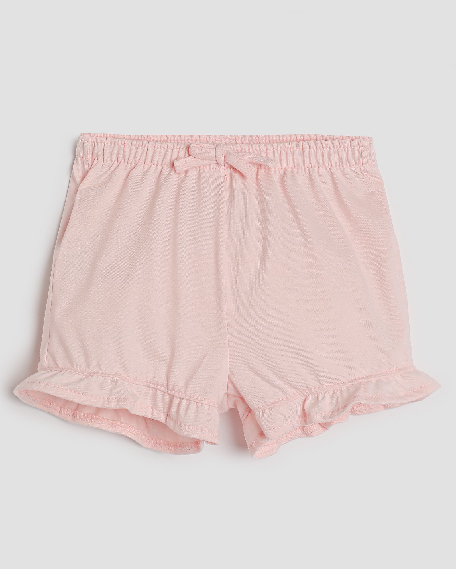 Short bebê com elástico com babados - Rosa Claro | Baby Way by Riachuelo
