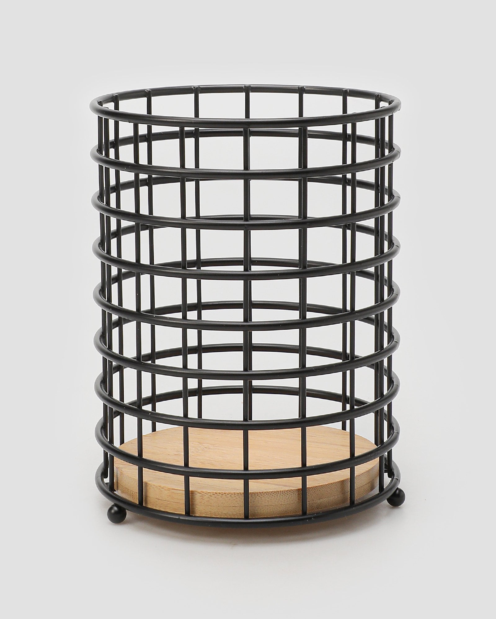 Porta utensílios aramado 13x17,5cm preto | Casa Riachuelo