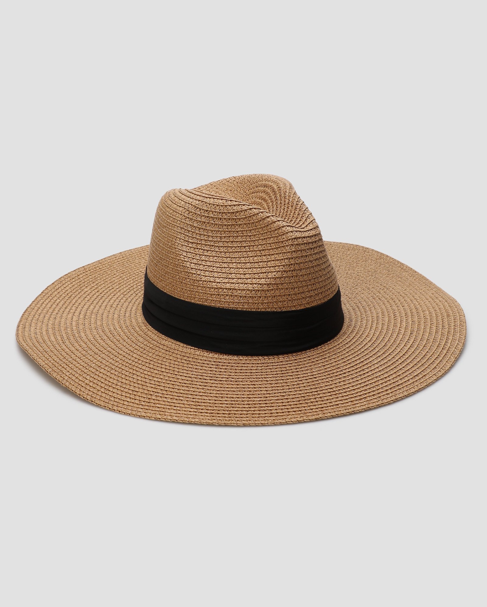 Chapéu feminino de praia com faixa preto | Accessori by Riachuelo