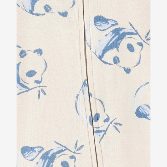 Macacão bebê panda com touca bege | Carter's