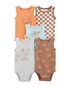 Kit body bebê 5 peças xadrez coqueiro multicor | Carter's