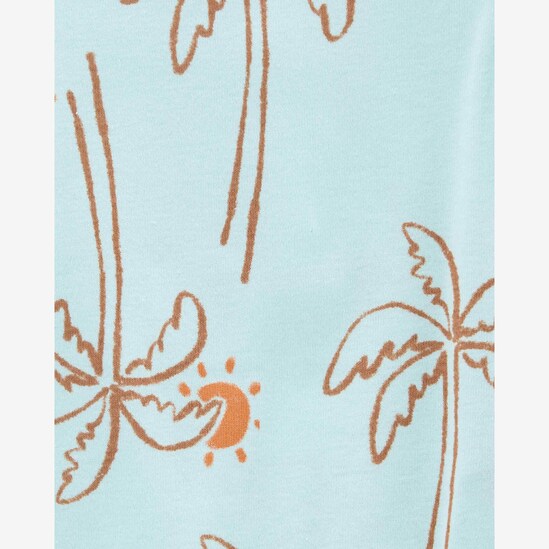 Kit body bebê 5 peças xadrez coqueiro multicor | Carter's