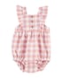 Banho de sol bebê com babados xadrez rosa | Carter's