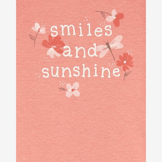 Kit body bebê 5 peças flores e borboletas rosa | Carter's 