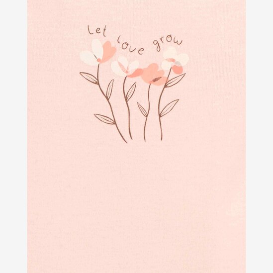 Kit body bebê 5 peças flores e borboletas rosa | Carter's 