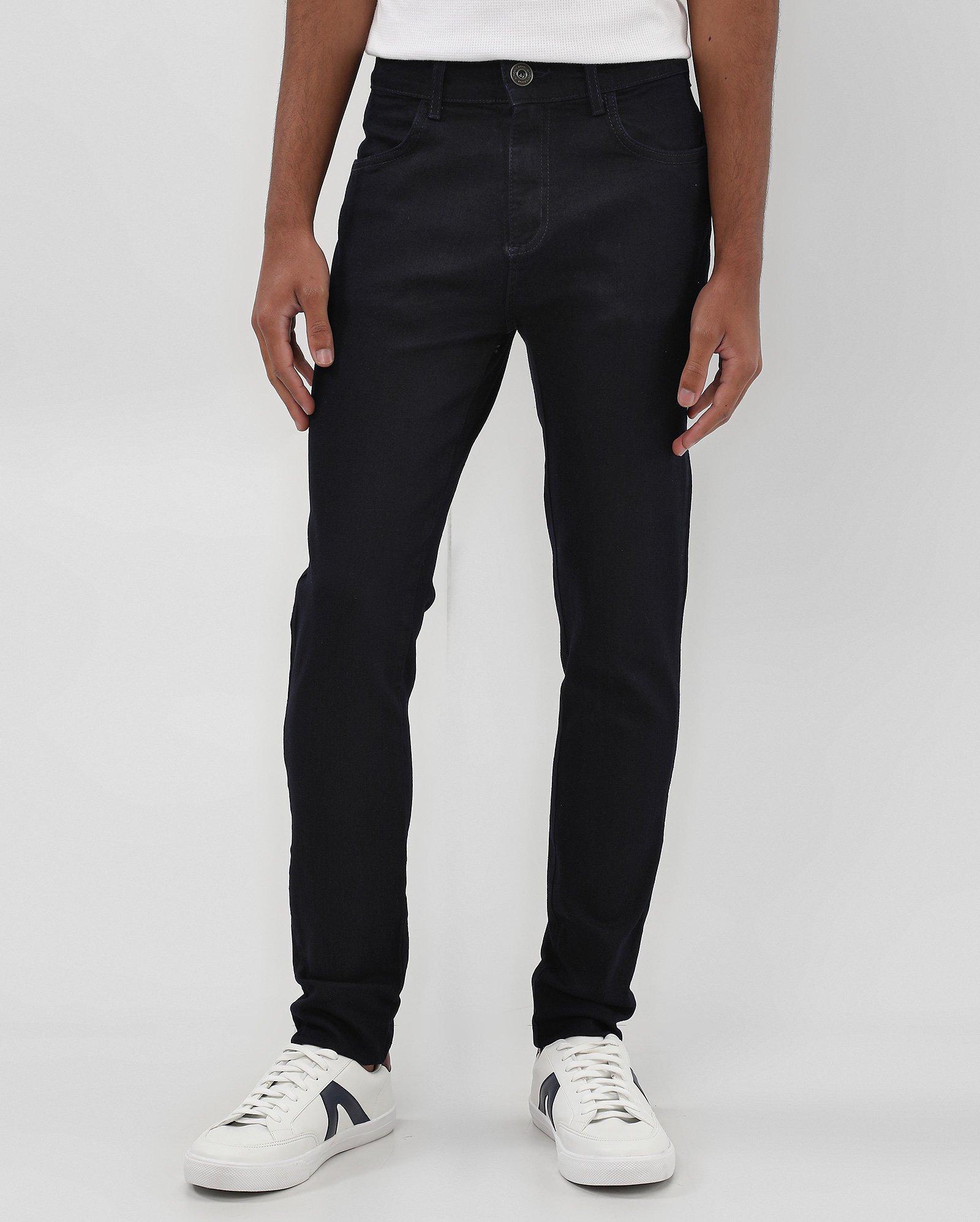 Calça jeans juvenil skinny 5 bolsos - Jeans Clássico Escuro | Pool