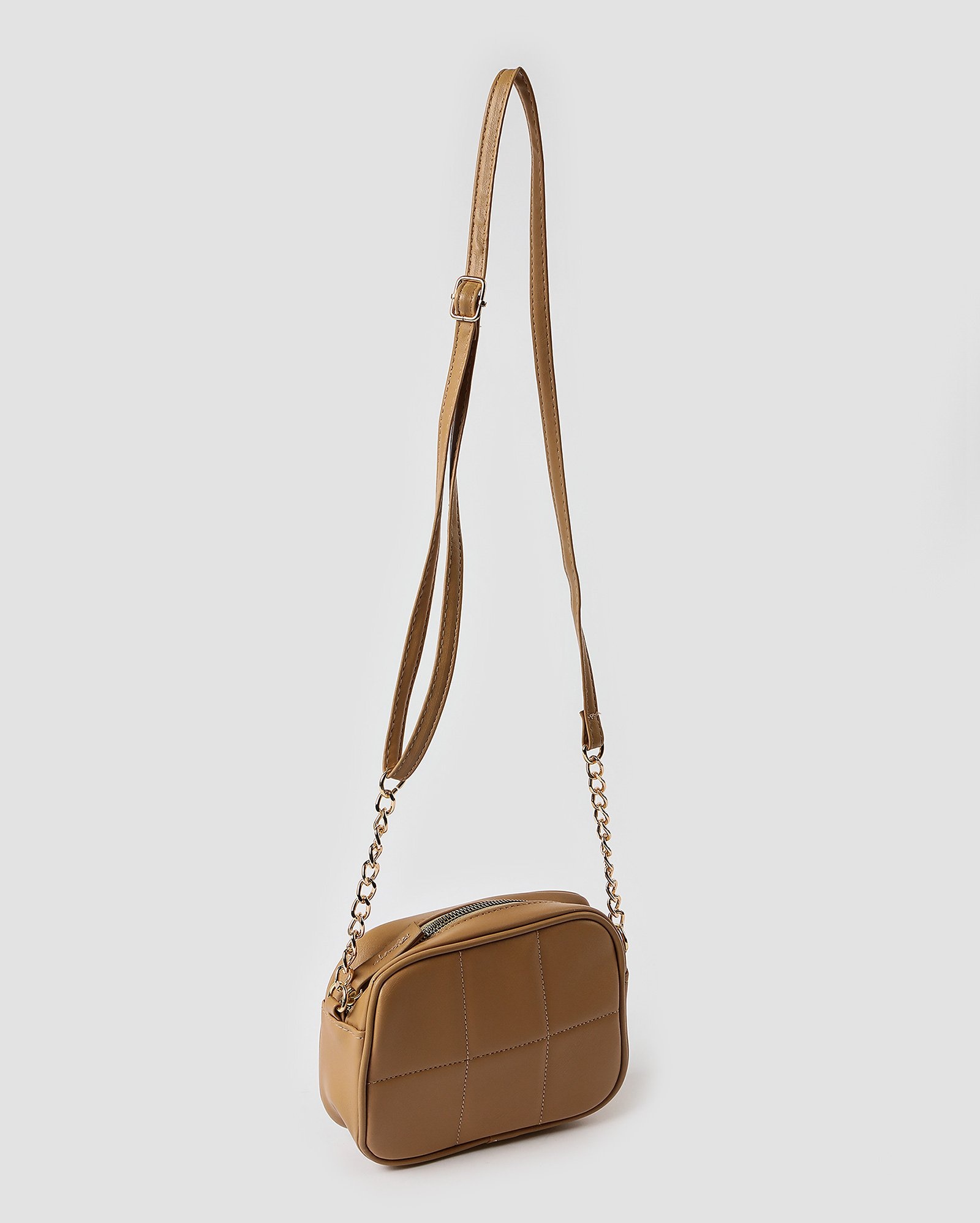 Bolsa transversal P câmera bag acolchoada - Bege | Accessori by Riachuelo