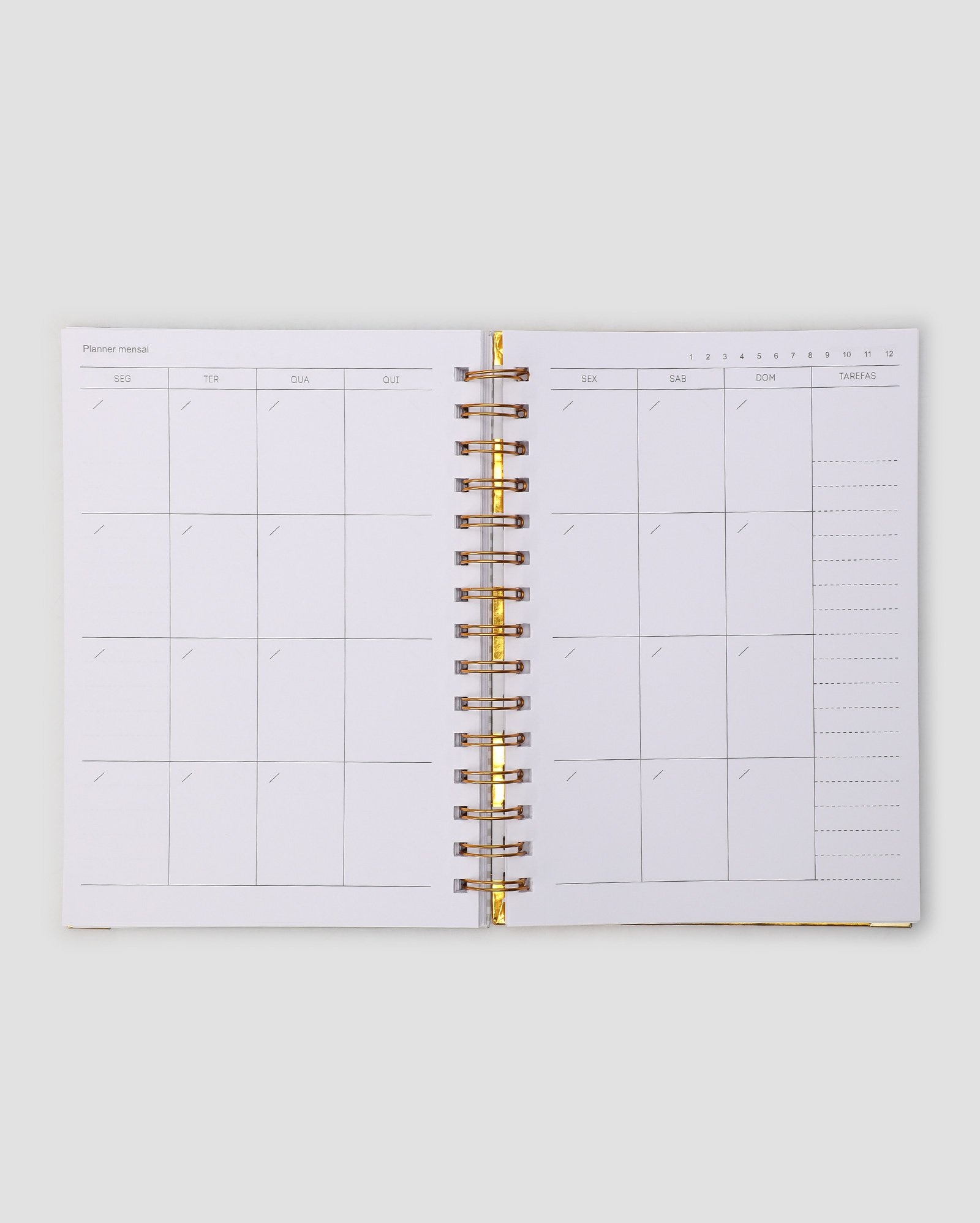 Riachuelo Planner listrado golden party multicor Accessori by Riachuelo