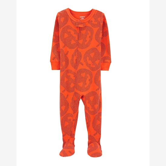 Macacão pijama bebê abóbora hallowen laranja Carter's Carter's