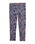 Calça legging infantil cós de elástico floral azul | Carter's