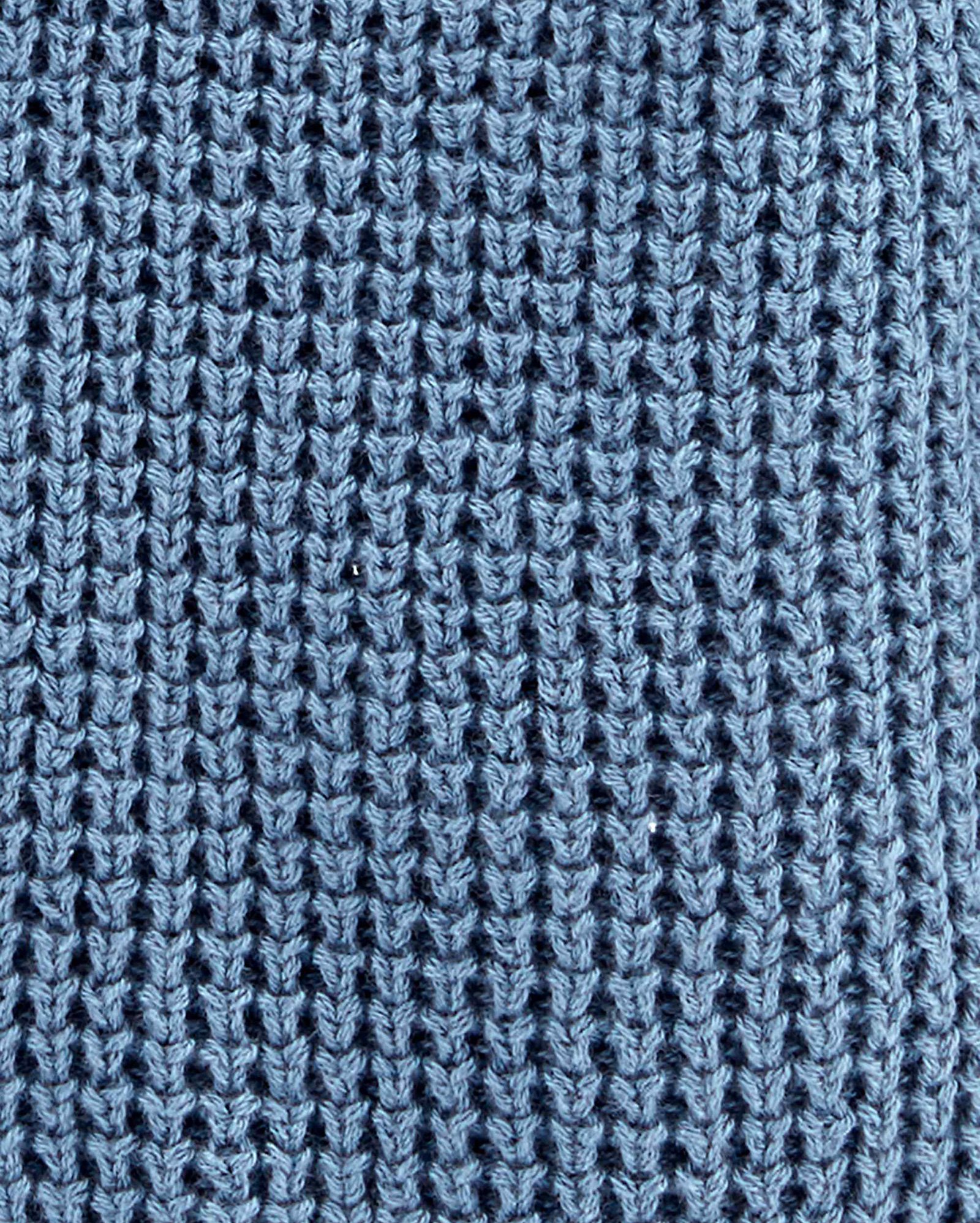 Casaco bebê tricot com fios azul | Carter's