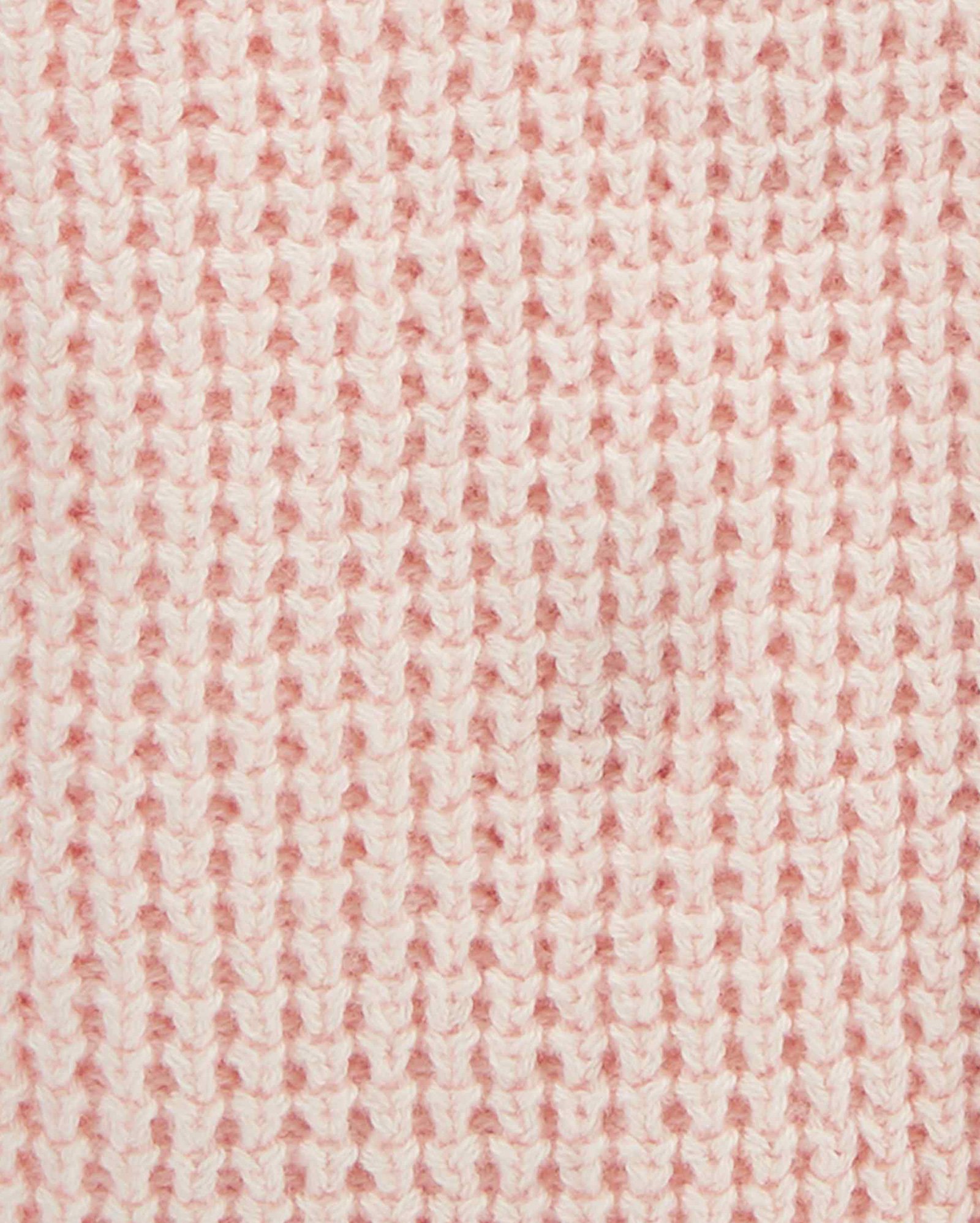 Casaco bebê tricot com fios rosa | Carter's