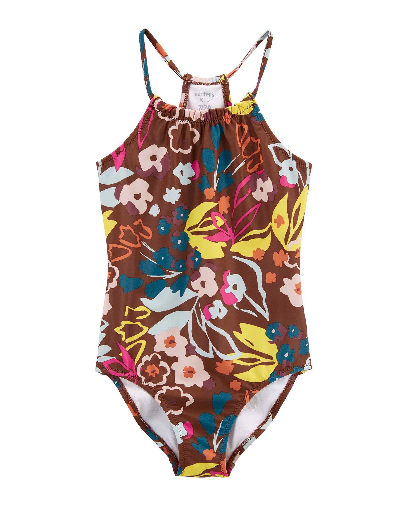 Maiô infantil floral marrom | Carter's