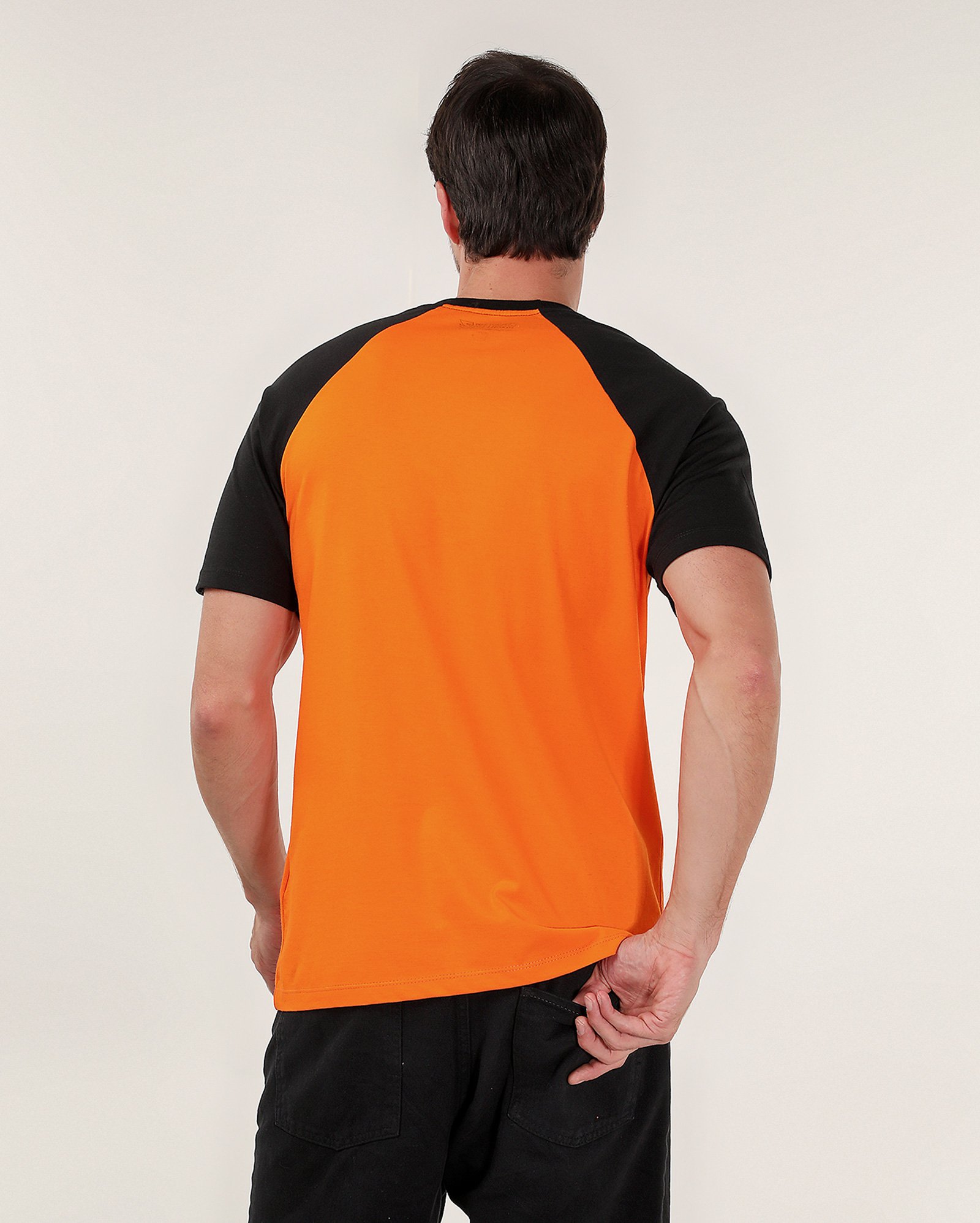 Camiseta masculina regular símbolo bordado laranja | Dragon Ball Z
