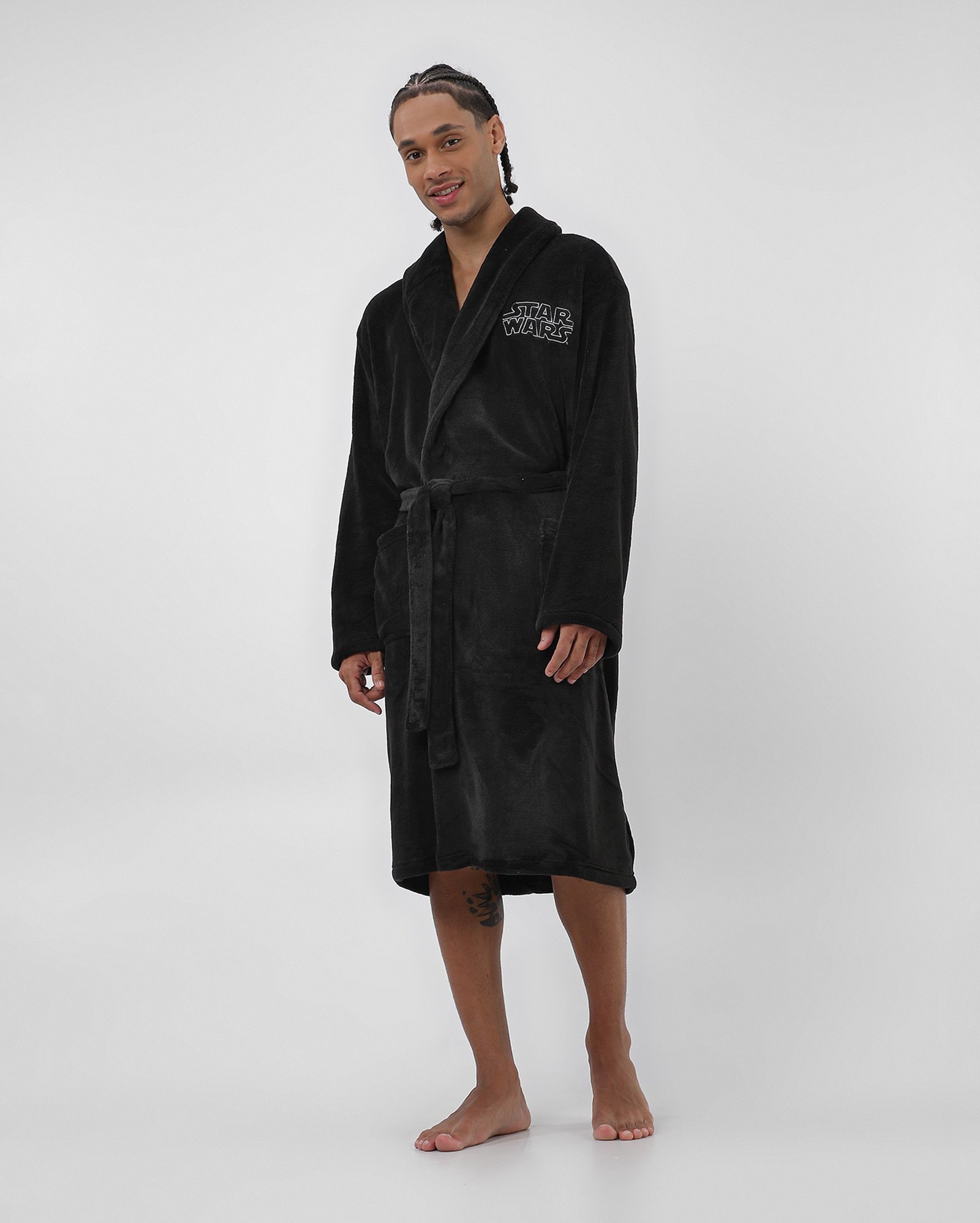 Riachuelo | Robe masculino em fleece Darth Vader preto | Star Wars