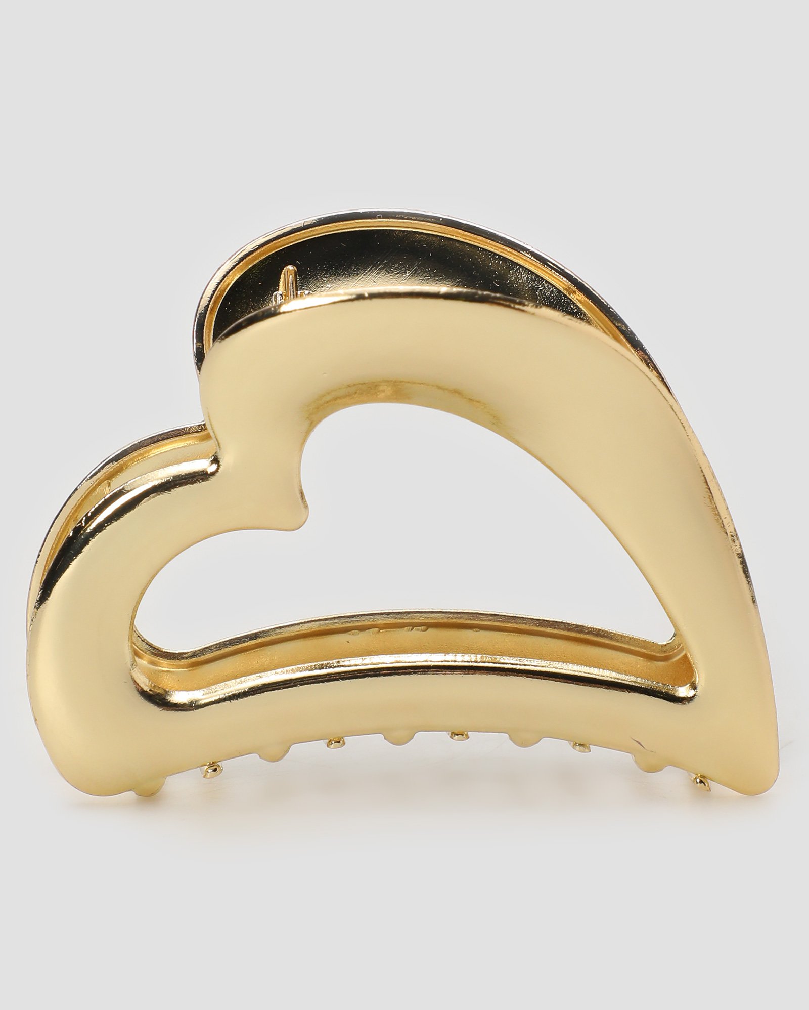 Piranha de cabelo maxi coração dourado | Accessori by Riachuelo
