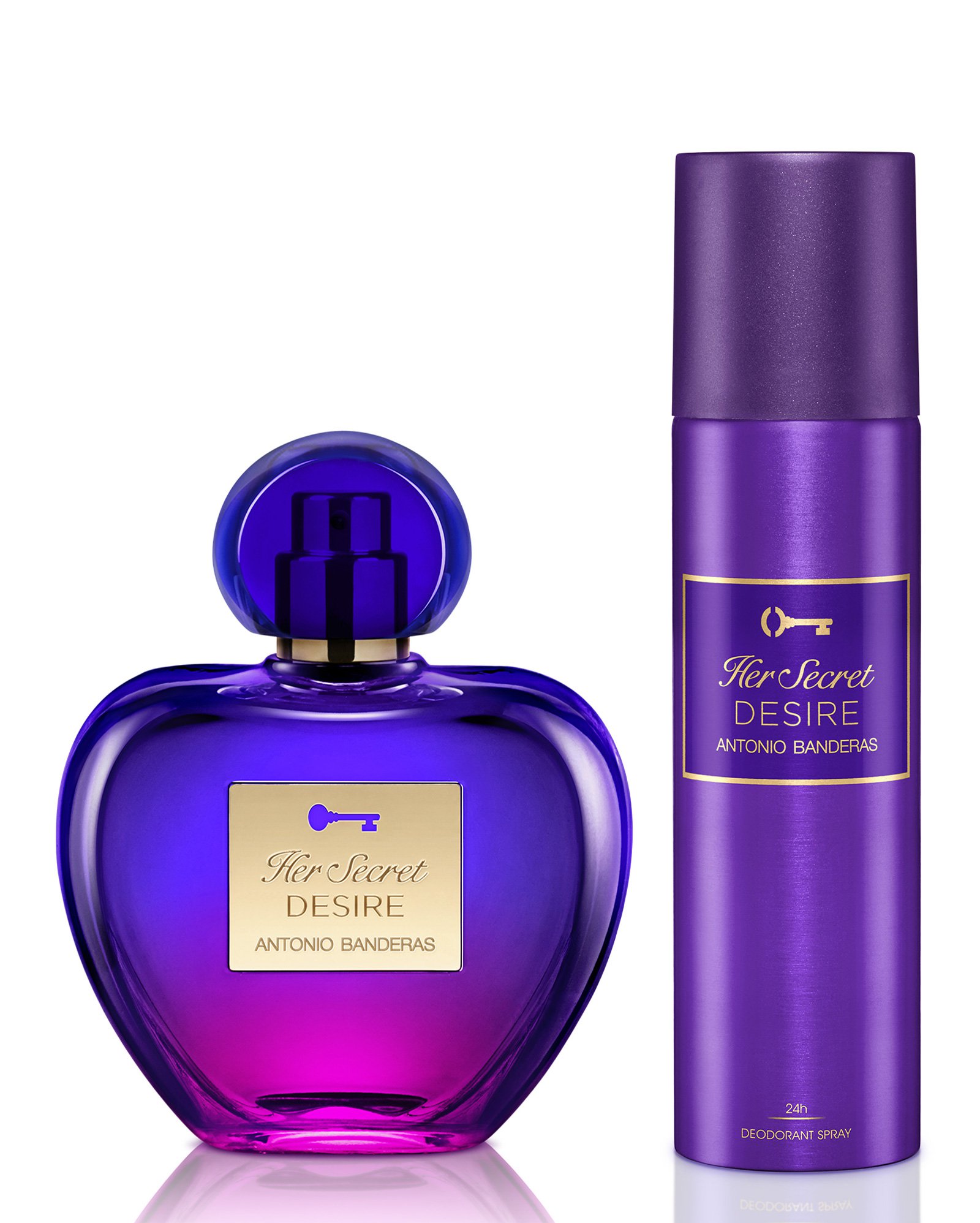 Kit perfume feminino Her Secret Desire eau de toilette 80ml + desodorante spray 150ml | Banderas