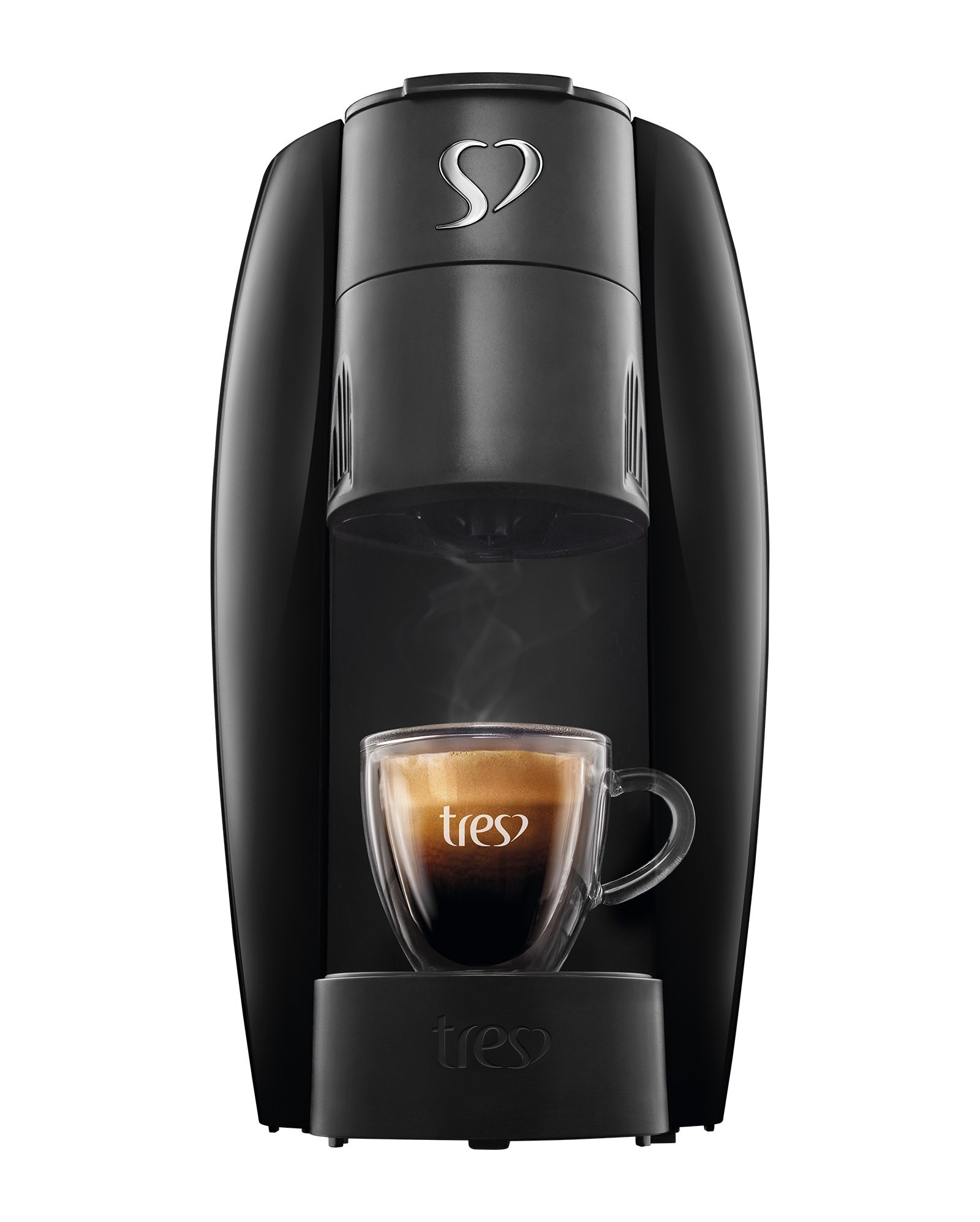 Máquina de café espresso Lov preta | 3 Corações