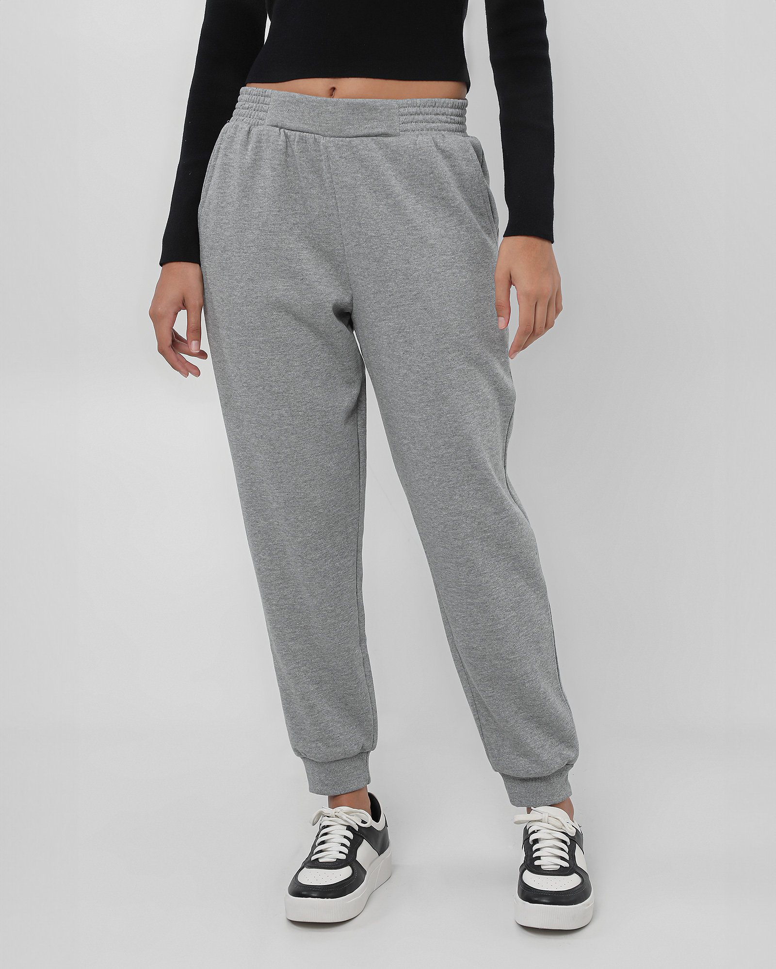 Riachuelo | Calça de moletom feminina jogger cós com elástico - Cinza ...