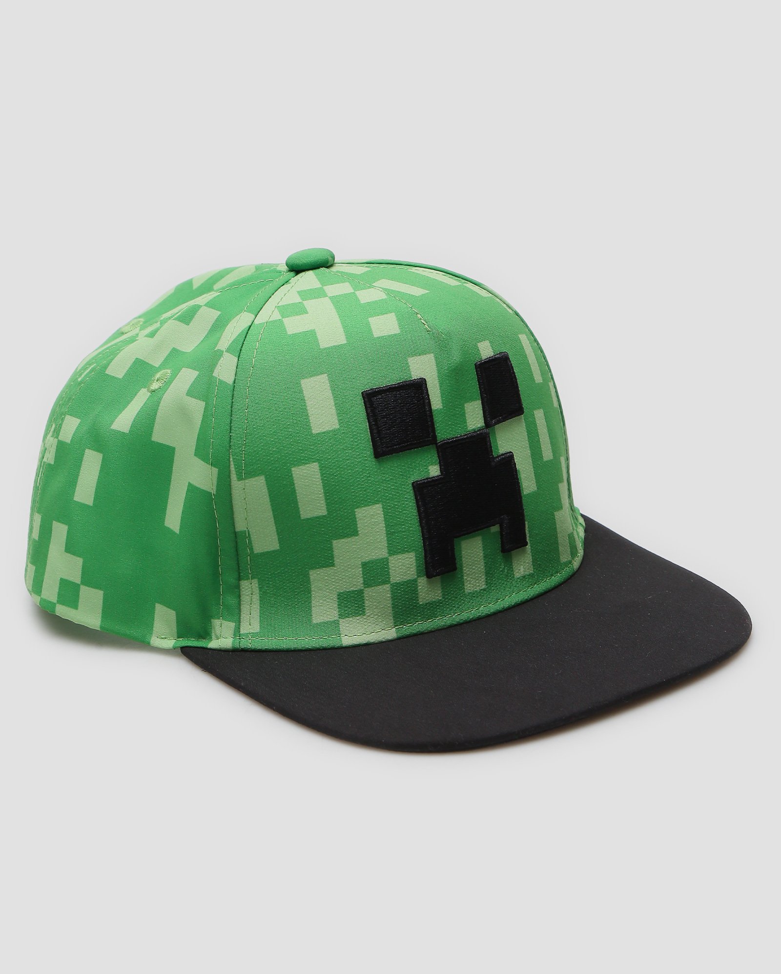 Boné infantil aba reta verde | Minecraft
