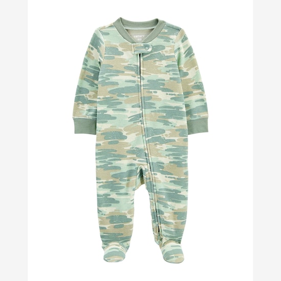 Macacão bebê texturizado camuflado verde | Carter's