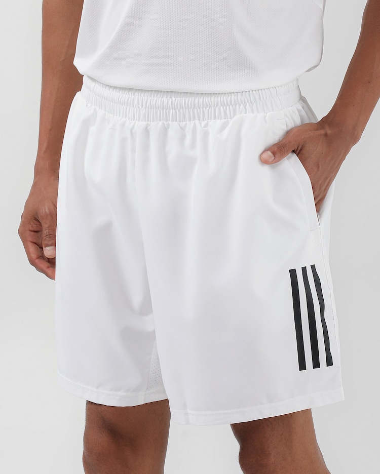 Riachuelo Bermuda masculina Tênis Club 3-Stripes HS3251 branca